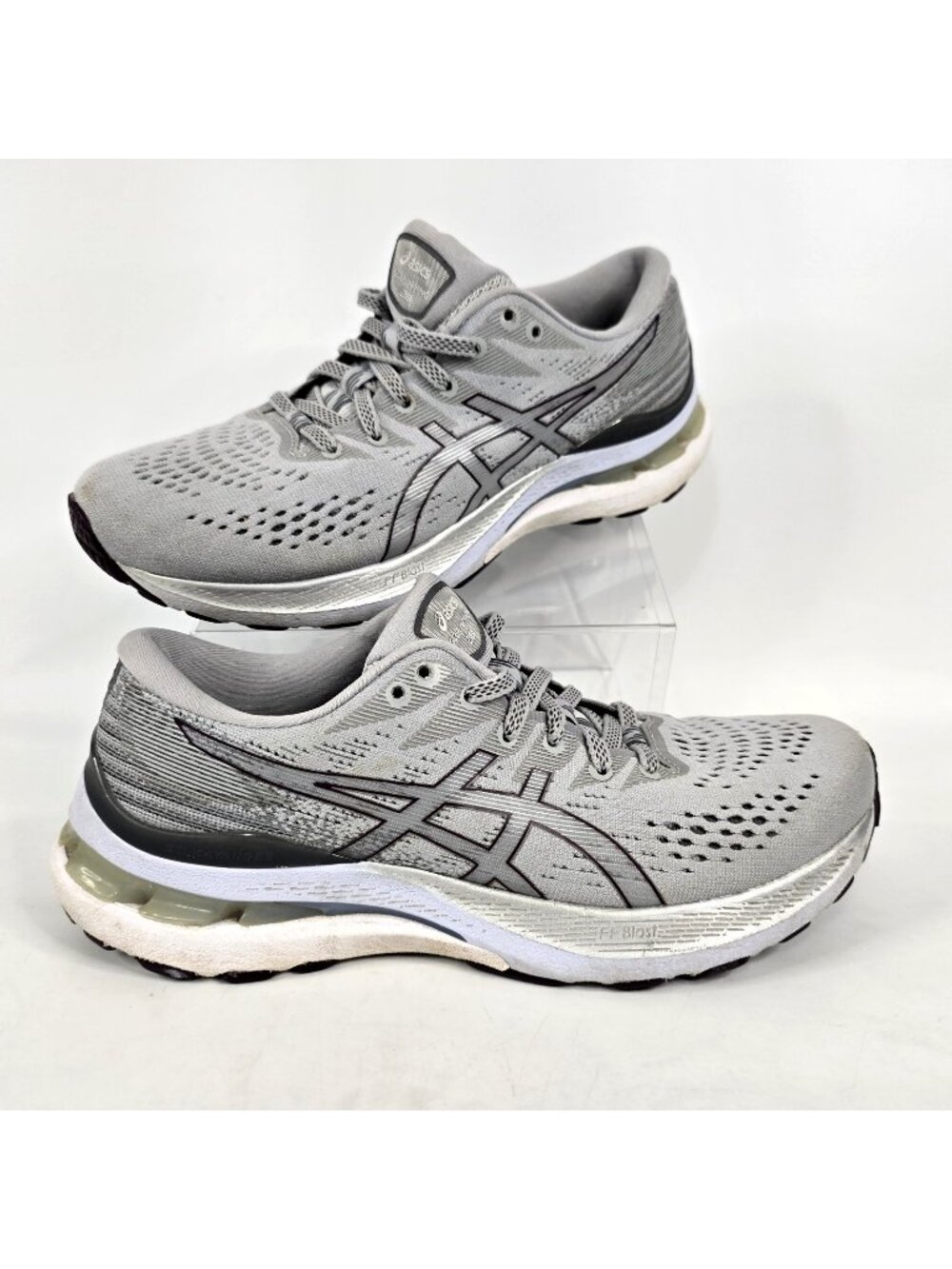 ASICS Gel-Kayano 28 Running Shoes Gray Black Sneakers Women's Size 7.5